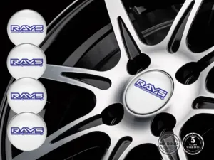 Rays Versione Badge Bombata Adesivo Cerchio Auto